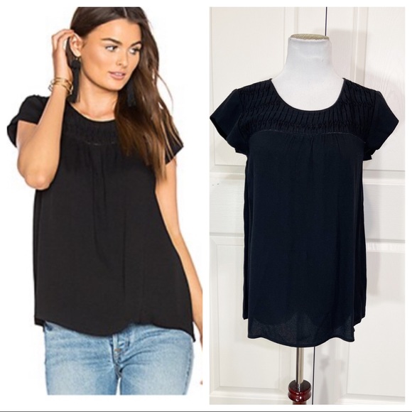 NWT! Joie Annis Top in Caviar - Picture 1 of 7